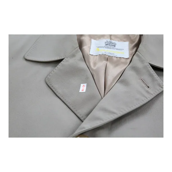 Aquascutum Trench Coat - Large Beige Virgin Wool