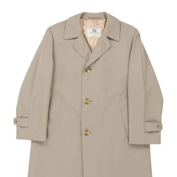 Aquascutum Trench Coat - Large Beige Virgin Wool