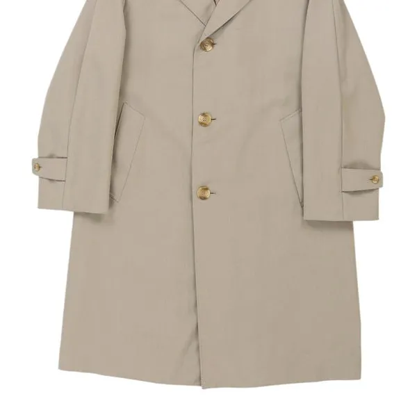 Aquascutum Trench Coat - Large Beige Virgin Wool