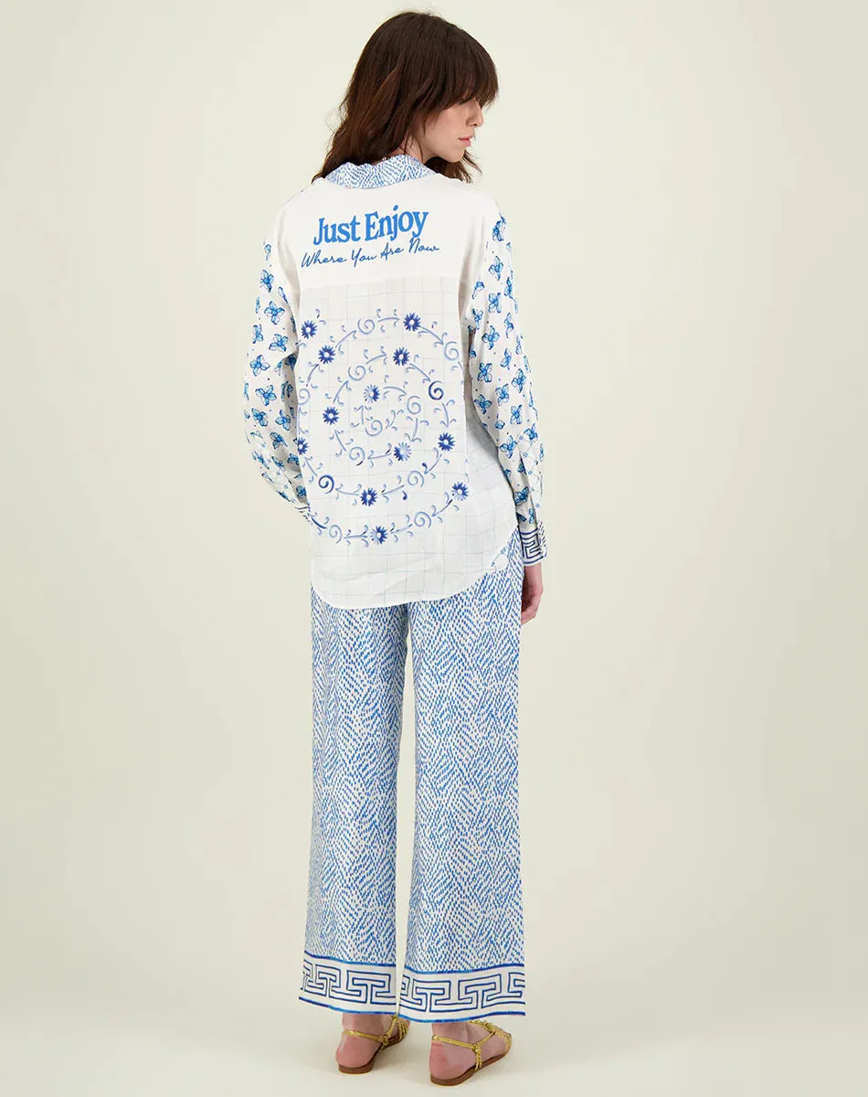 Me369 Bailey Amalfi Straight Track Pants - Amalfi Coast