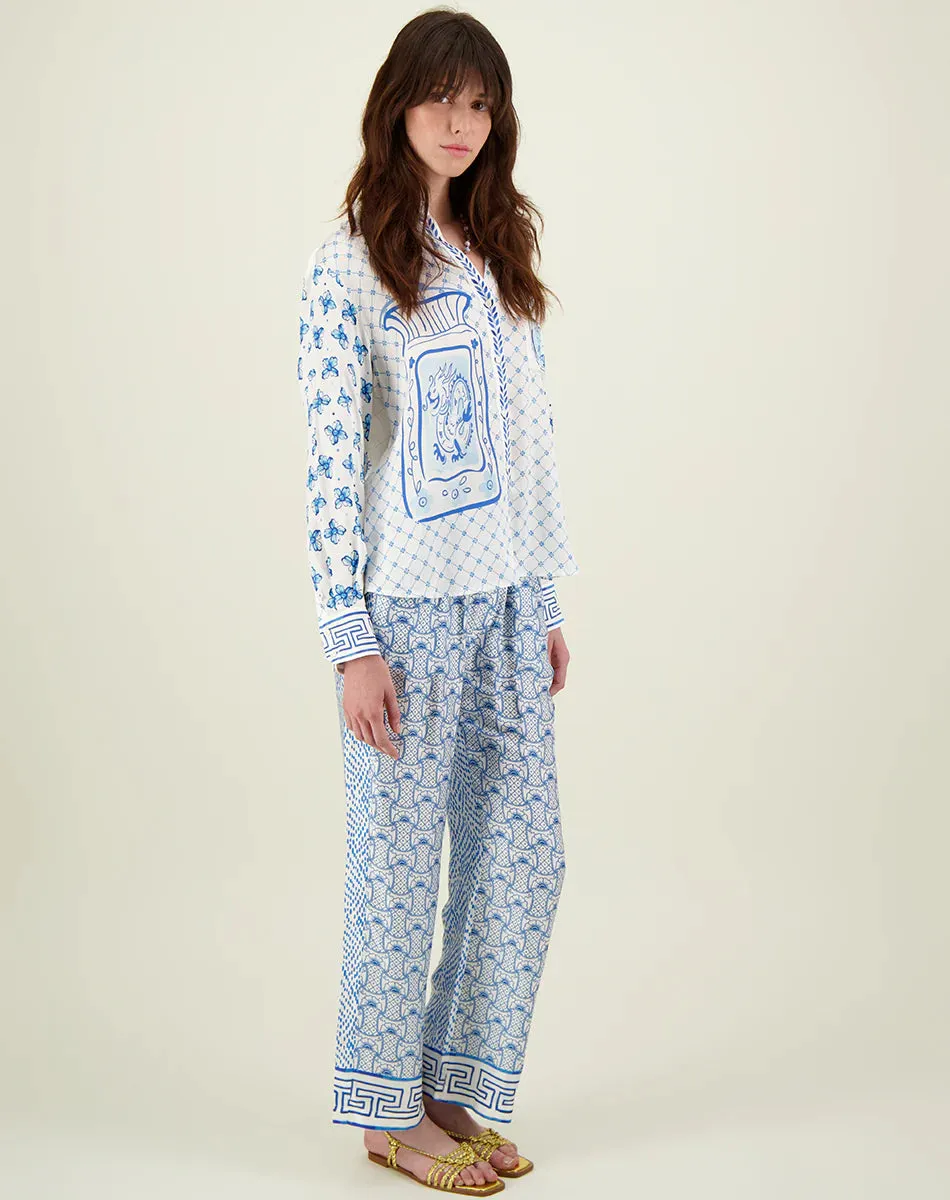 Me369 Bailey Amalfi Straight Track Pants - Amalfi Coast