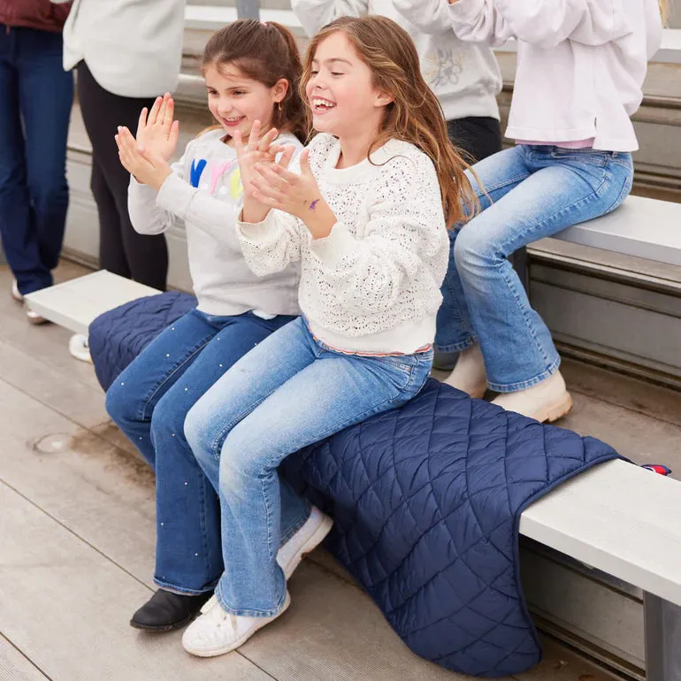 NEW BLANKET- Pretty Rugged- Puffer Blanket- Navy