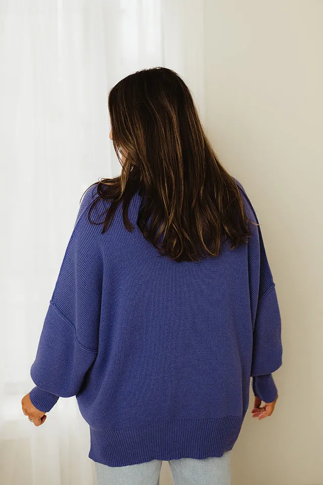 Oversized Heavyweight Slit Sweater