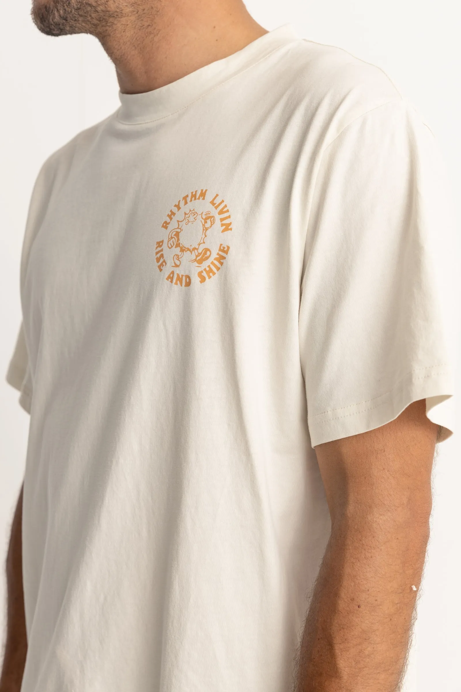 Rise & Shine Ss T Shirt Vintage White