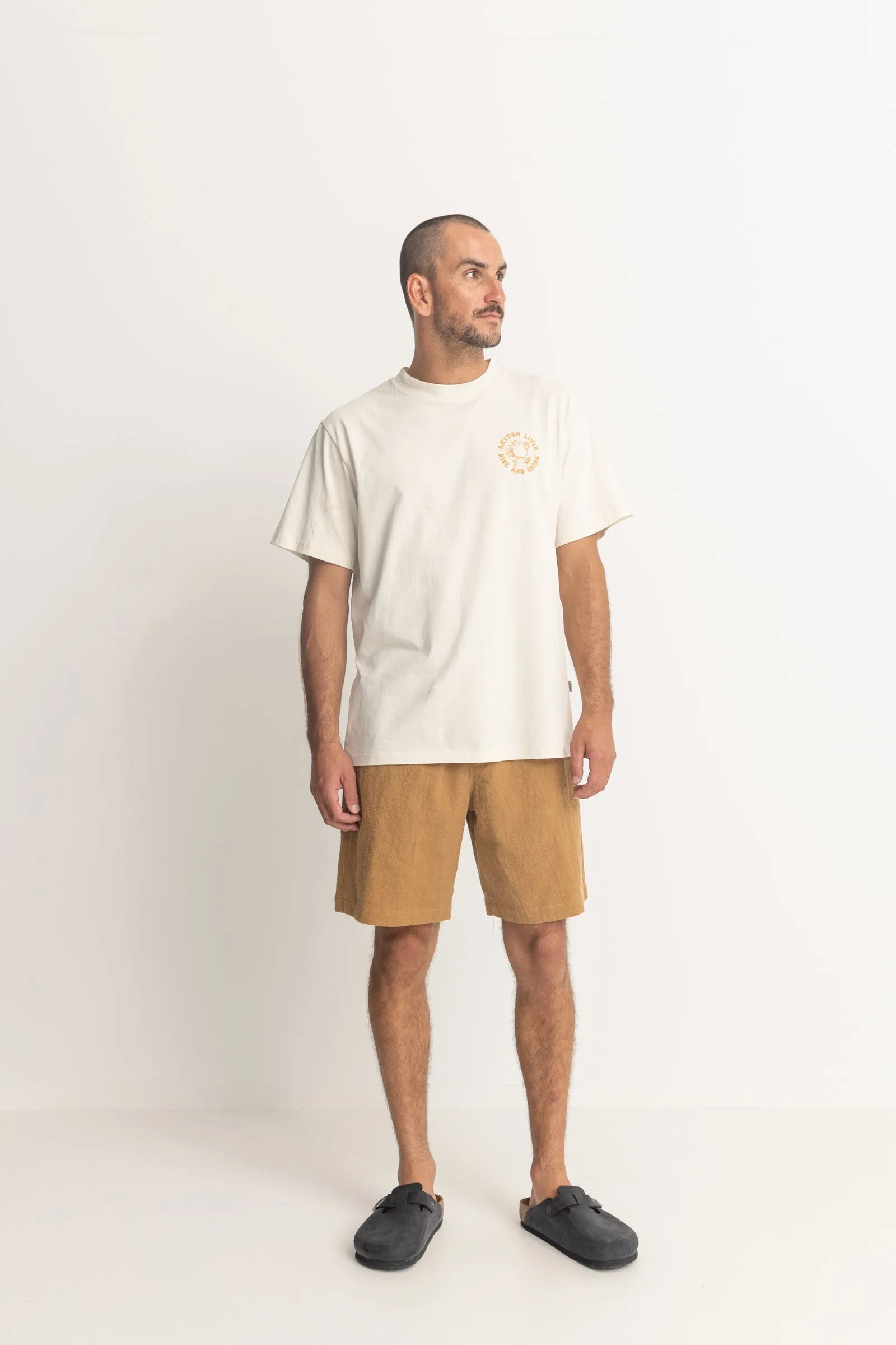 Rise & Shine Ss T Shirt Vintage White