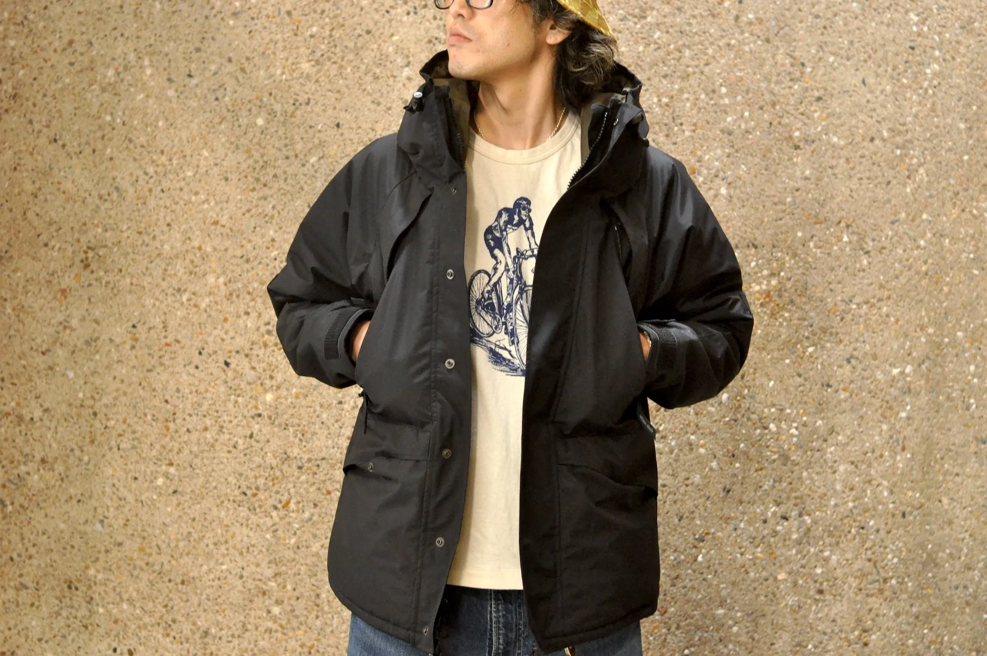 Ultima Thule by Freewheelers "All Weather" Hard-Shell Jacket (Black)