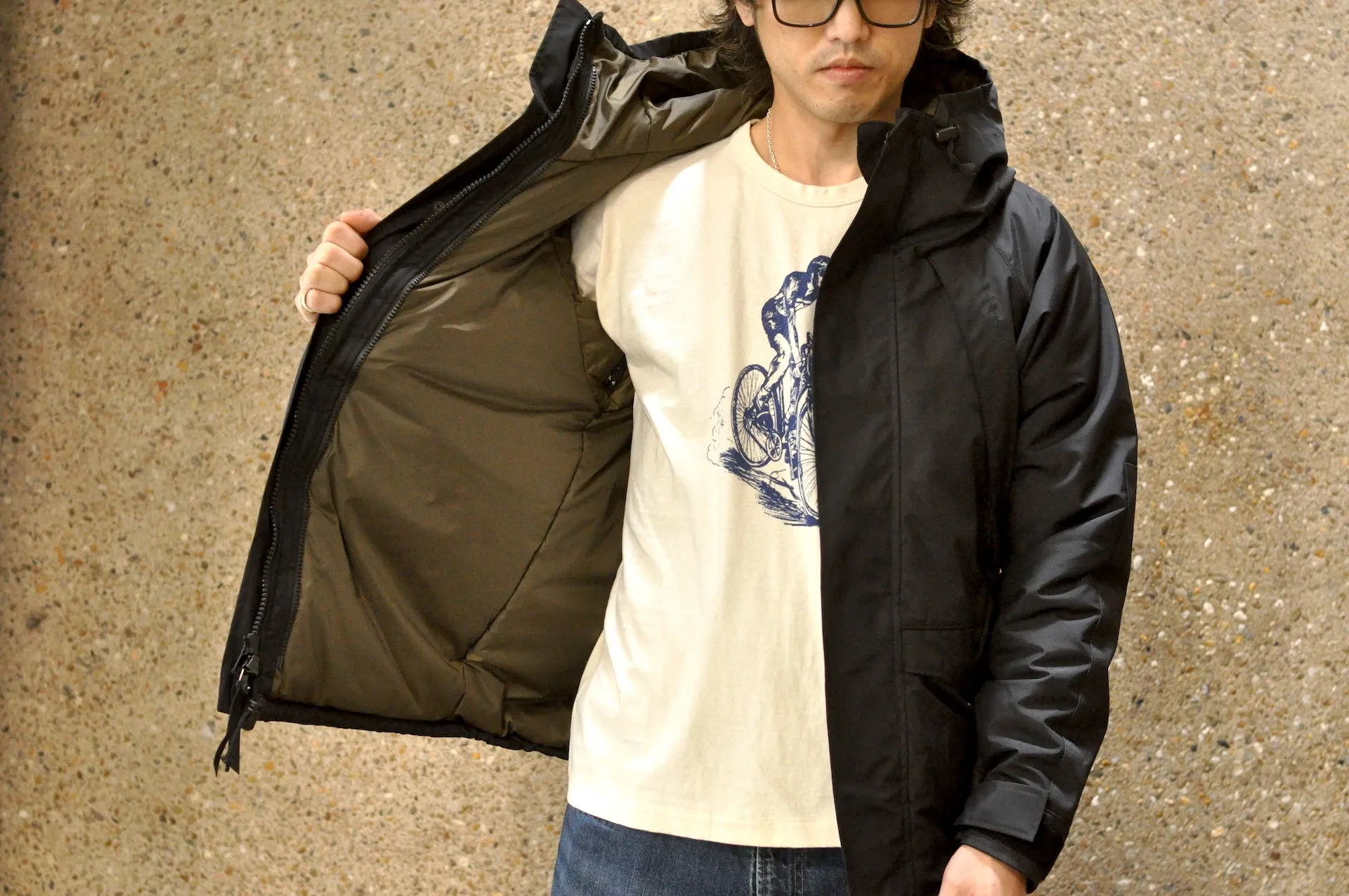 Ultima Thule by Freewheelers "All Weather" Hard-Shell Jacket (Black)
